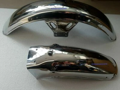 Yamaha RX100 Chrome Front & Rear Mudguard Bumper Fender RS100 RX125 RXS Foto 1 de 3