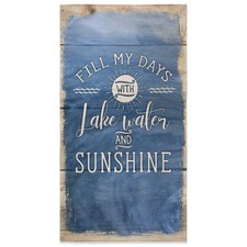 Lake Water and Sunshine Beach Towel