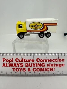 Vintage 1981 Hot Wheels Workhorses Pennzoil Hiway Hauler Yellow And White - Picture 1 of 7