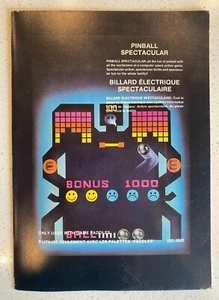 Pinball Spectacular Commodore Vic-20 Instruction Booklet Manual Only VIC-1920 - Bild 1 von 3
