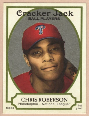 2005 Topps Cracker Jack Chris Roberson Grey 06/25 Baseball Card #209 Rookie  - Image 1 of 2