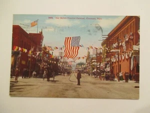 Cheyenne Wyoming Postkarte Tag vor Grenzkarneval 1909 WY - Bild 1 von 2