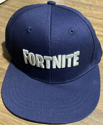 FORTNITE Baseball Hat Cap - Blue W/White Lettering Embroidering - Boys Youth - Image 1 of 2