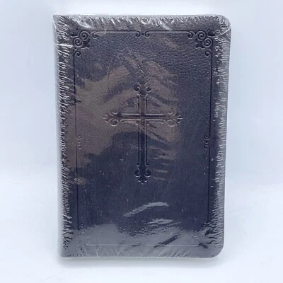 NIV Compact Holy Bible Brown Italian Duo-Tone Leathersoft Zondervan SEALED NEW - Image 1 of 4
