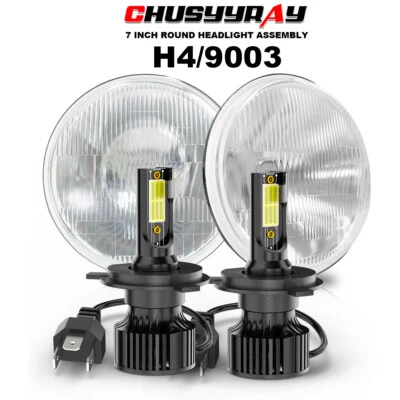 DOT 7" Inch LED Headlight Round High Low Beam for Chevy G10 G20 C10 C20 - Image 1 of 4