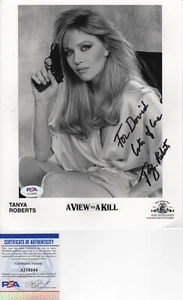 TANYA ROBERTS (RIP) "A VIEW TO A KILL" INSCRIBED & SIGNED OFFICIAL PHOTO PSA - Picture 1 of 1