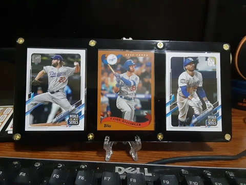 LOS ANGELES DODGERS 3 CARD PLAQUE CLAYTON KERSHAW, CODY BELLINGER, MOOKIE BETTS Cover