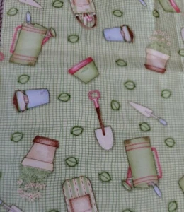 Sewing Fabric Joanns Debbie Mumm Garden 1/3yd 12x45" Cotton - Picture 1 of 6