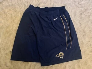 Men’s Nike Los Angeles Rams NFL Navy Blue Training Shorts (XXX-Large) $65 - Picture 1 of 4