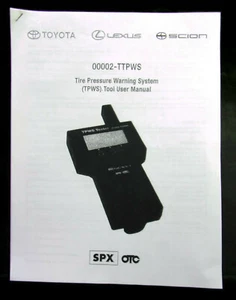 USER MANUAL ONLY Tire Pressure Warning System Tool 00002-TTPWS SPX Corporation - Imagen 1 de 6