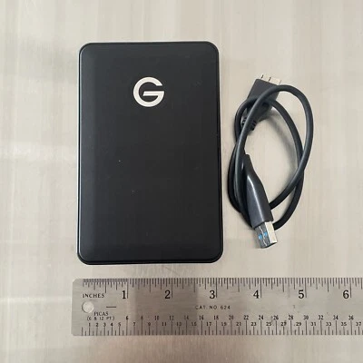 Fast! G-Technology G-DRIVE Mobile USB 3 1TB Black External Hard Drive 0G04451 - Image 1 of 4