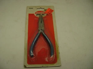 MODEL POWER HOBBY NEEDLE NOSE PLIERS #5488 4-1/2" LONG NEW ON CARD - Picture 1 of 4
