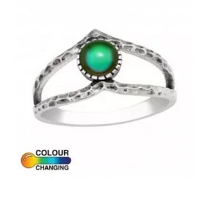 Anello bar argento sterling che cambia colore umore - Foto 1 di 3