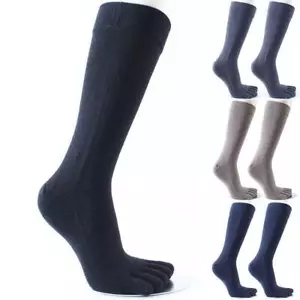 Männer Fünf Finger Socken Baumwolle Atmungsaktive 5 Comfor X9 Soft New W0 - Picture 1 of 8
