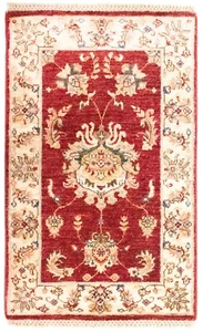 Teppich Ziegler Handgeknüpft Perserteppich Orientteppich Carpet Rug 97x61cm - Bild 1 von 9