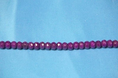 Hand Crafted Genuine Stone Beads-10mm Faceted Rondelle*Dyed Jade*6 Unique Colors - Image 1 of 3