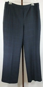 Signature by Larry Levine Womens Ladies Black Straight Leg Dress Pants Sz 14 - Picture 1 of 4