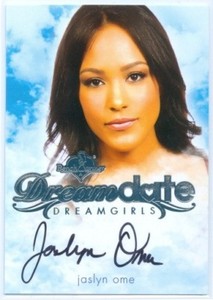 JASLYN OME "SILVER DREAMDATE AUTOGRAPH CARD" BENCHWARMER DREAMGIRLS 2018 UPDATE