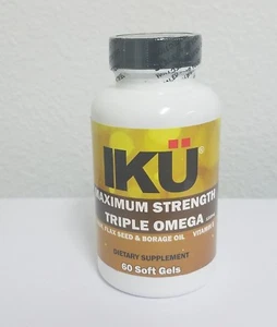 OMEGA 3-6-9,  Fish Oil+Flax Seed Oil+Borage Oil+Vitamin E- 60 Soft Gels- Sale!! - Picture 1 of 7