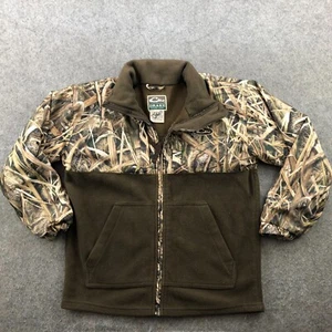 Drake Waterfowl Jacket Boys 12 Camouflage Full Zip Magnattach Shadow Grass - Picture 1 of 13