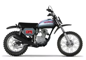 LICENSED HONDA VINTAGE 1973 XR75 decal sticker kit XR 75 VMX tank & side panels - Picture 1 of 7