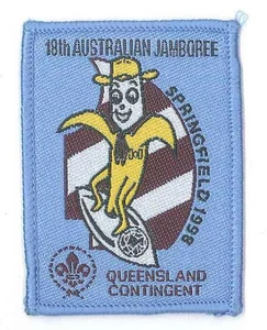 AJ1988 - AUSTRALIA SCOUT NATIONAL JAMBOREE - QUEENSLAND SCOUTS CONTINGENT PATCH - Bild 1 von 1