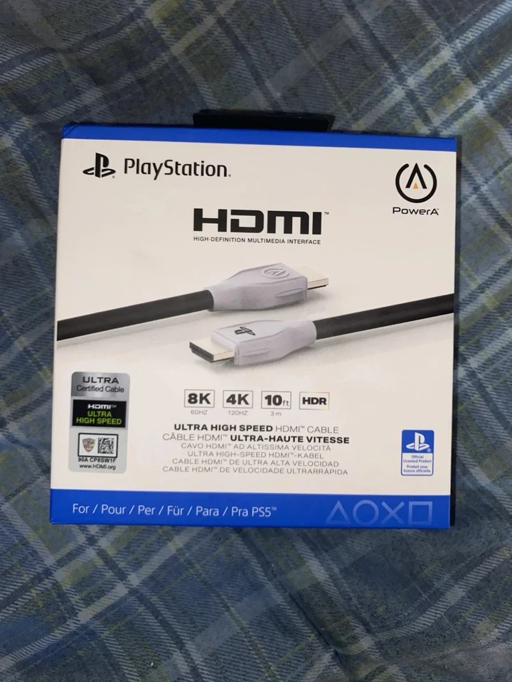 Playstation 5 HDMI OEM Cable Ultra Speed Optimized for Gaming 4k 8k HDR 10ft - Image 1 of 1