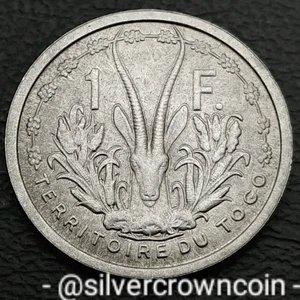 Togo 🇹🇬 French 🇫🇷 Mandate 1 Franc 1948 A. KM#4. Aluminum 1 Dollar coin. Rare - Picture 1 of 7