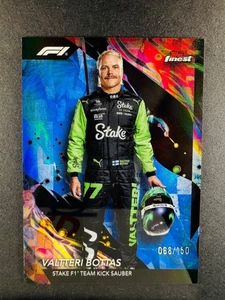 2024 Valtteri Bottas Blue 67/150 Uncommon Refractor Topps Finest #113 F1 - Picture 1 of 2