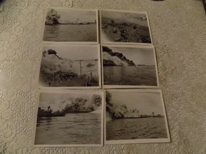 Attacco a Pearl Harbor, seconda guerra mondiale 6 foto 5x4, trovate in un vecchio album fotografico - Foto 1 di 8