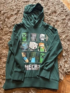 Next Boys Minecraft Long Sleeve Hooded T-shirt Age 8 - Picture 1 of 1