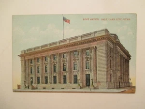 Salt Lake City Utah Postcard Post Office UT - Foto 1 di 2