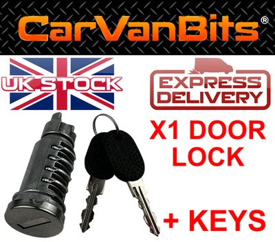 PARA CITROEN JUMPER 1994-2006 JUEGO CERRADURA PUERTA DELANTERA TRASERA INTERRUPTOR BARRIL LLAVES Foto 1 de 4