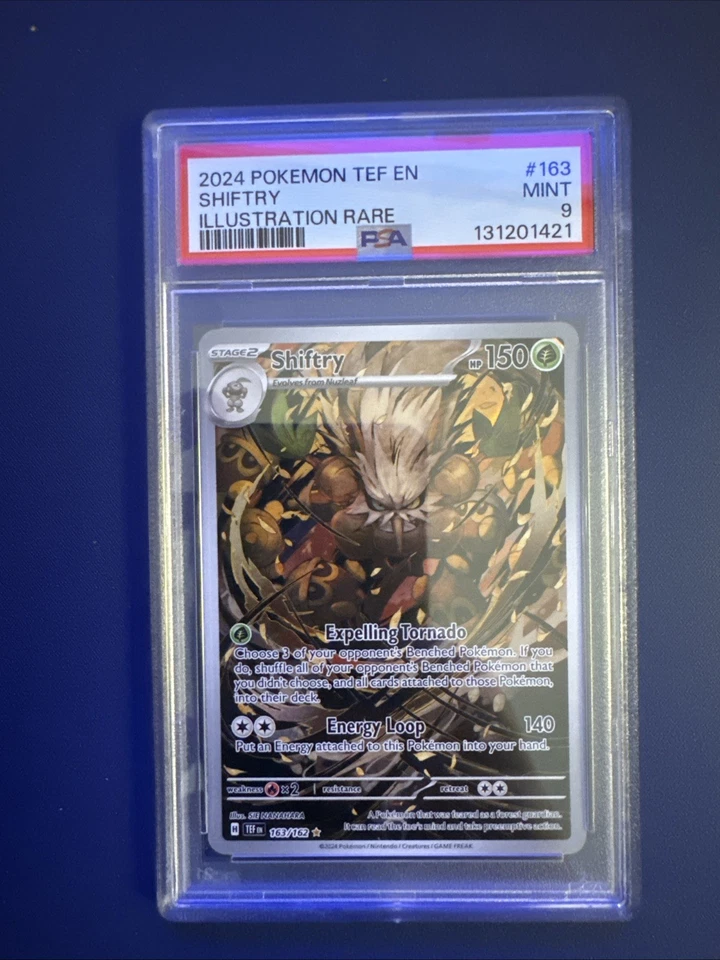 Shiftry 163/162 SV05: Temporal Forces Holo PSA 9 - Image 1 of 2