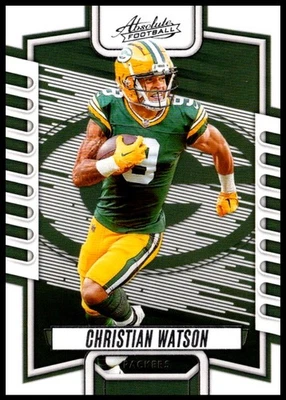 2023 Christian Watson Panini Absolute Football #95 Green Bay Packers - Image 1 of 2