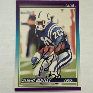 1990 Score Autograph Albert Bentley card. Autographed In Person. - Bild 1 von 2