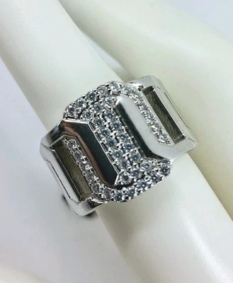 Ring Rebecca Bronze Rhodium Adjustable With Zircon Cubic Brilliant Cut Foto 1 de 4
