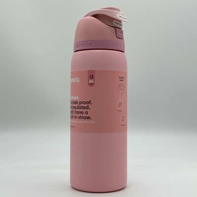 Caneca esportiva Owala 32 oz quartzo rosa garrafa de água FreeSip qualidade superior frete dos EUA - Imagem 1 de 3