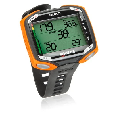 Mares Quad orange Tauchcomputer  - sehr großes Display, Sonderedition - Bild 1 von 4