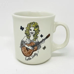 Fishs Eddy Dolly Parton “Hello Dolly” Mug Taylor Quinn Ceramic 14 oz Guitar NOS - Picture 1 of 6