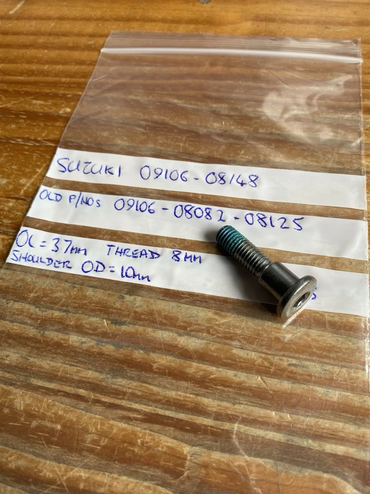 Suzuki brake disc rotor bolt GSXR750W GSXR1100W RGV250 GSX600F GSX750F GSX1100F - Image 1 of 1