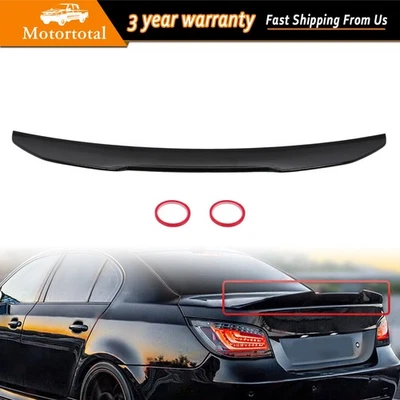 For BMW 5-Series E60 525i 528i 530i 2004-10 Gloss Black PSM Style Trunk Spoiler Foto 1 de 4