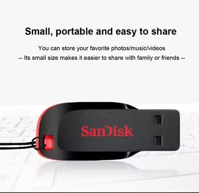 SanDisk Cruzer Blade USB 32GB 64GB 2.0 Flash Pen Drive USB Memory Stick