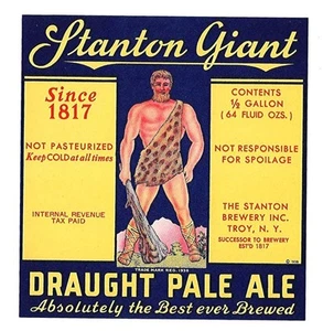 Stanton Giant Draught Pale Ale IRTP Bierflaschenetikett - Bild 1 von 1