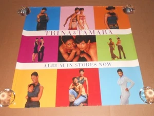 Trina & Tamara Promo 1999 Original Poster 24x24 RARE - Picture 1 of 5