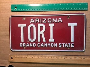 Nummernschild, Arizona, Vanity: TORI T, Tori, Torrey, Tory, Torry - Bild 1 von 2
