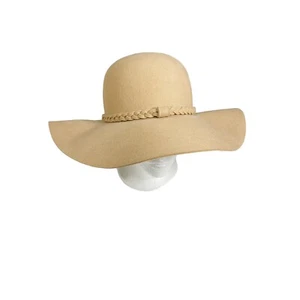 Lulus Caravan Crossing Tan Wool Hat Boho Artsy Chic Fall - Picture 1 of 4