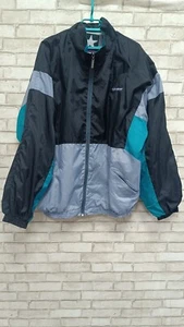 Converse vintage 1990 lightweight jacket olympic nylon black gray size XL - Picture 1 of 22
