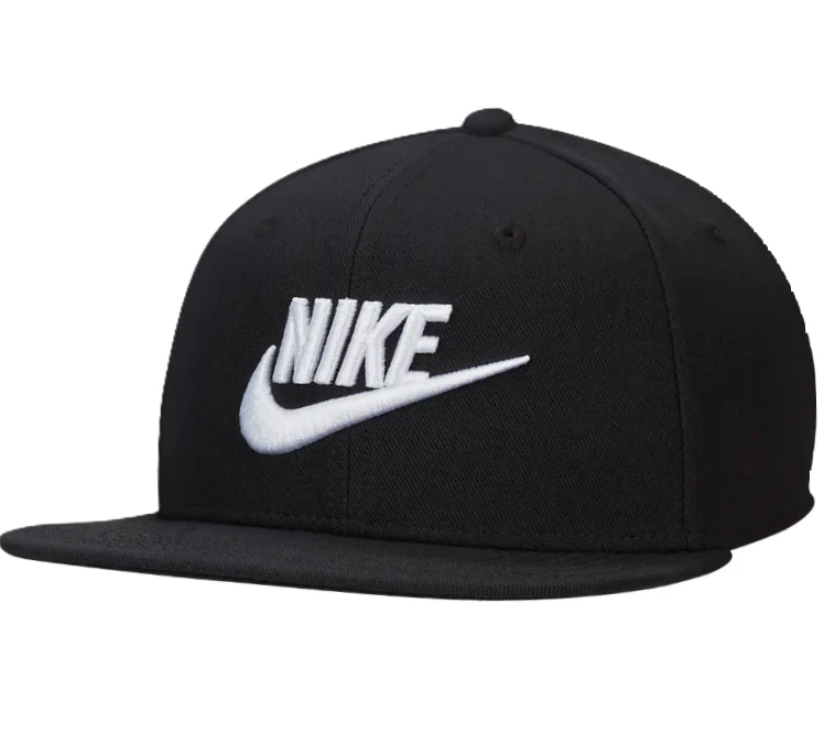 Nike DriFit Pro Cap SnapBack Adjustable Black White Hat FB5380 Swoosh Unisex M/L
