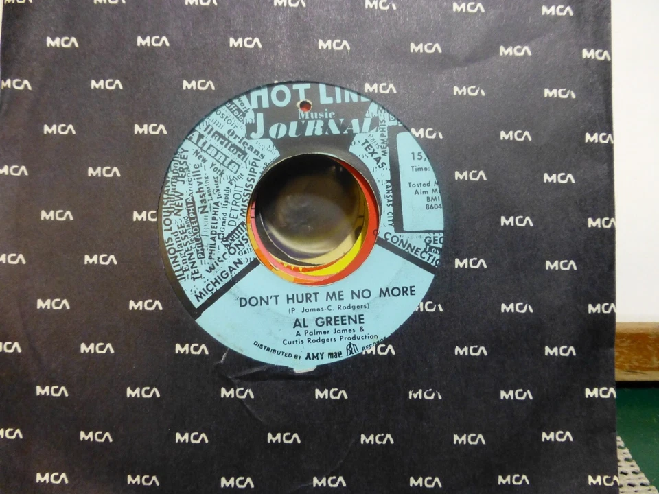 AL GREENE  GET YOURSELF TOGETHER & DON'T HURT ME NO MORE SOUL    VINYL   45 - Image 1 of 1
